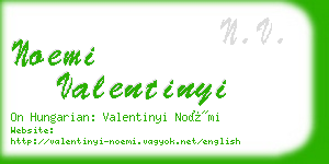 noemi valentinyi business card